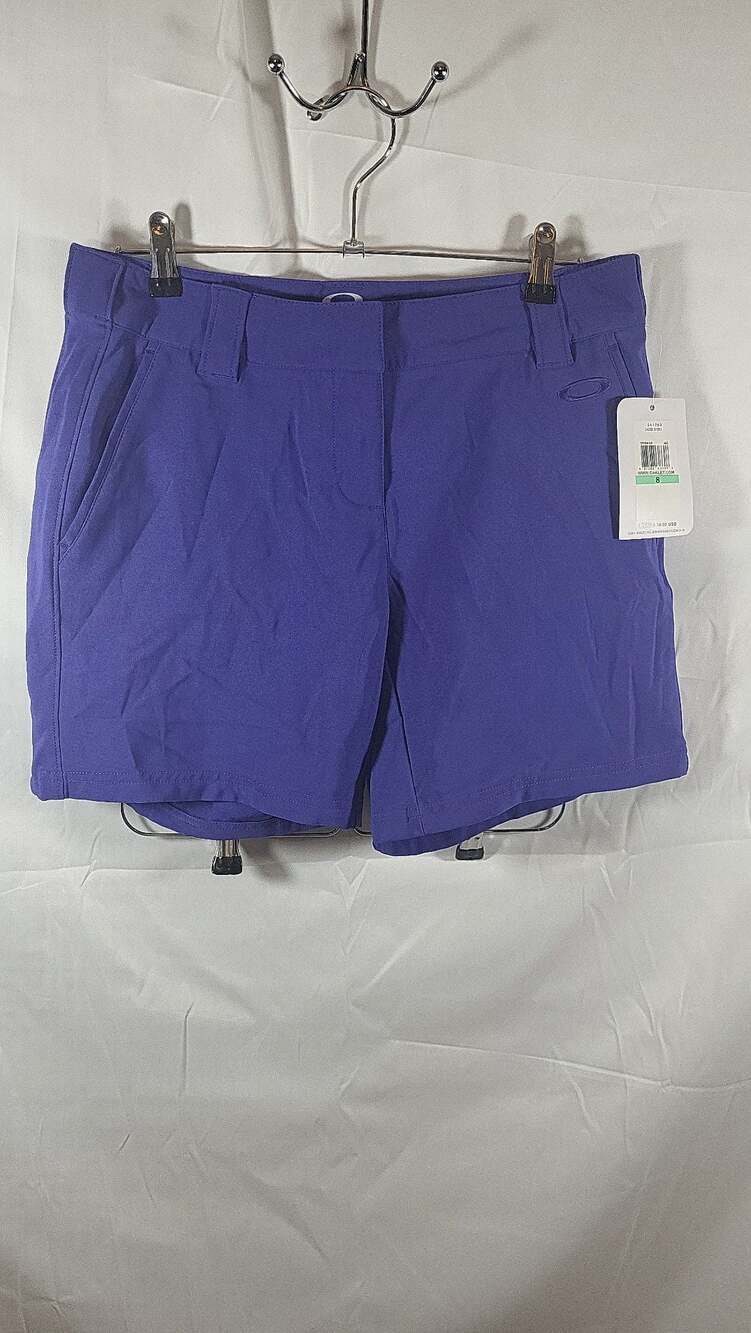 Oakley Cassis Women's Golf Shorts Size 8 Spectrum Blue New with Tags